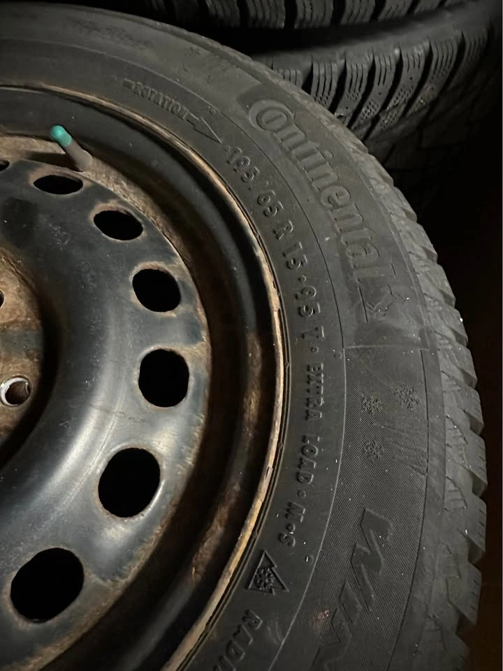 Continental Winter tires and steel rims 195/65/R15 5x112 - photo 3