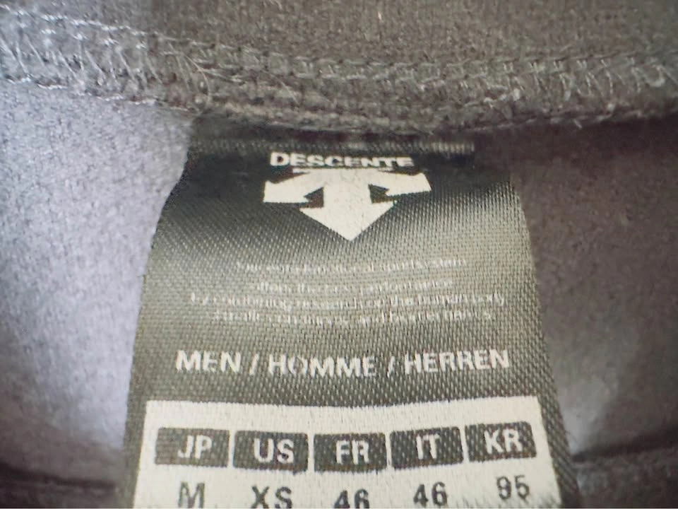 Descente Grey Mock Neck Long Sleeve Shirt Men's US XS - photo 2