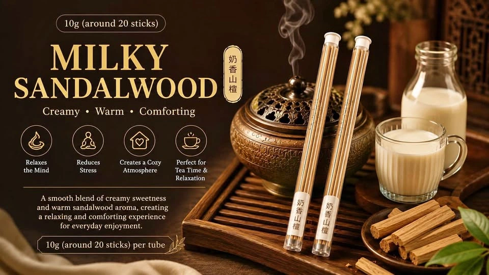 Milky Sandalwood Incense Sticks