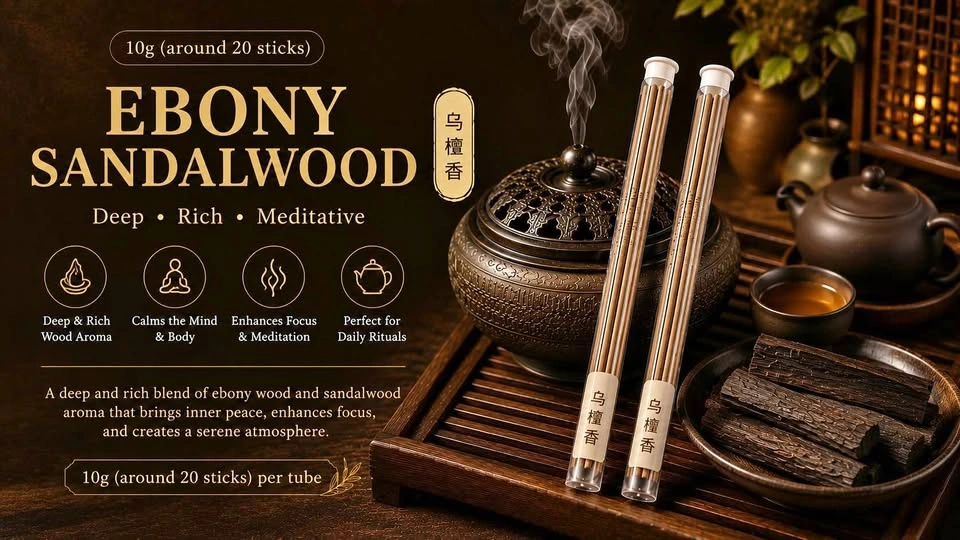 Ebony Sandalwood Incense Sticks