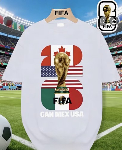 Fifa World Cup 2026 TShirt Soccer Graphic Tee USA Football XL