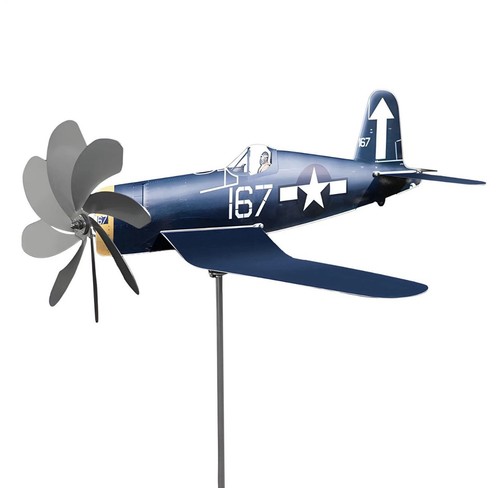 Airplane Wind Spinner Metal Vintage Looking Plane