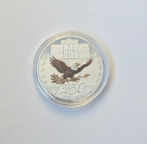 United States 250th Anniversary Collectable Coin Silver Color Ch - photo 2