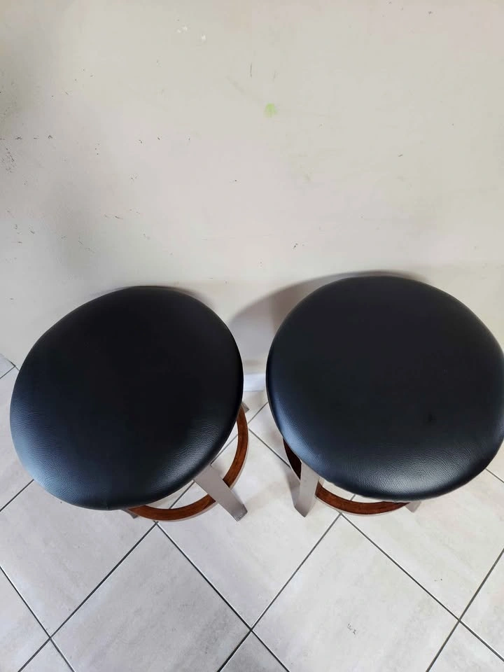 2 set Winsome wood walcott 360 swivel stool - photo 2