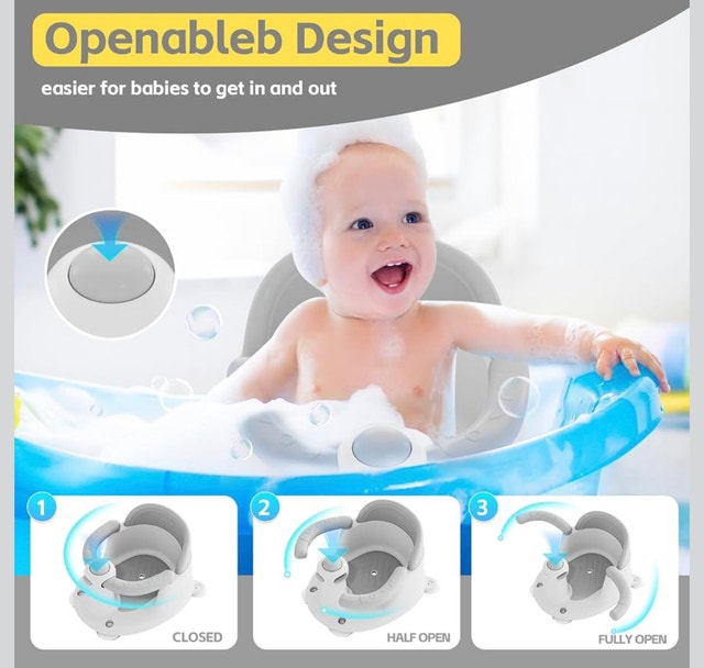 Foldable Baby Bath Ring Seat - Brand New In Box - photo 2