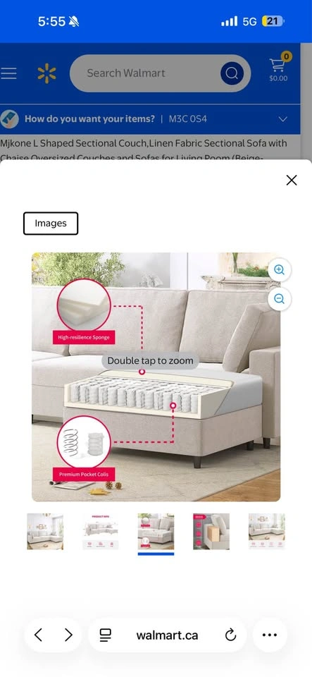 Mjkone L Shaped Sectional Couch - photo 2