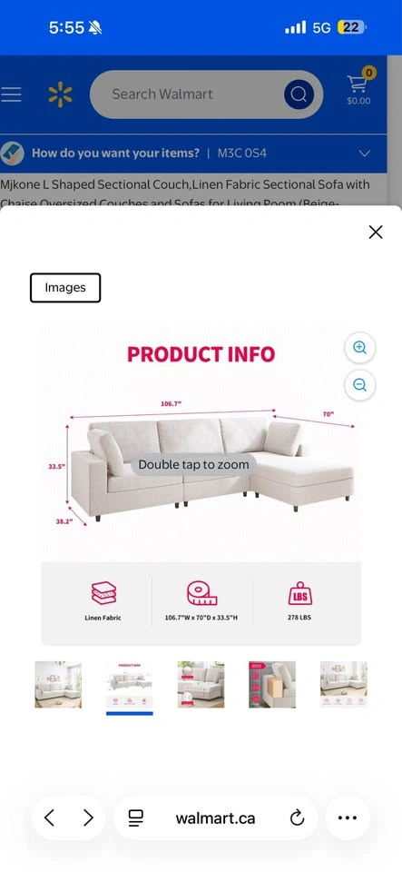 Mjkone L Shaped Sectional Couch - photo 3