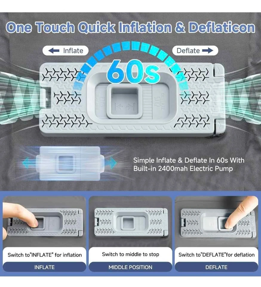 Self-Inflating memory foam Camping Mattress - photo 4