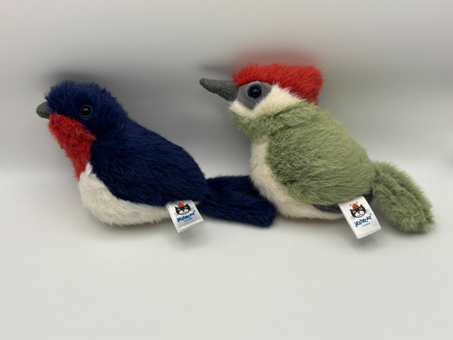 Jellycat Bird Plush Set - Woodpecker and Red Throat Warbler