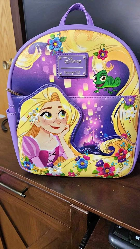 Loungefly Disney Tangled Rapunzel Dreams Pascal Mini Backpack