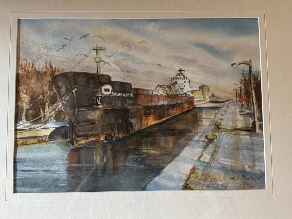 Atlantic Trader Watercolour by Madeleine Sarah Fregren - framed - photo 2