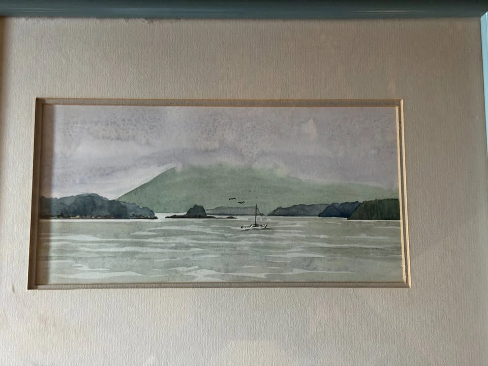 Watercolor Painting – Maurus Channel & Lone Cone, Clayoquot Soun - photo 2