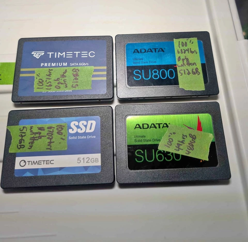SSDs 512GB 480GB