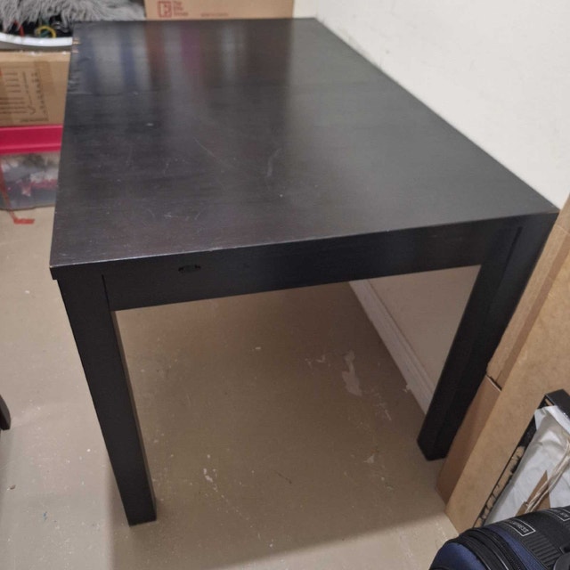 IKEA BJURSTA TABLE BLACK FAIR CONDITION