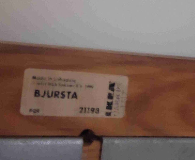 IKEA BJURSTA TABLE BLACK FAIR CONDITION - photo 2