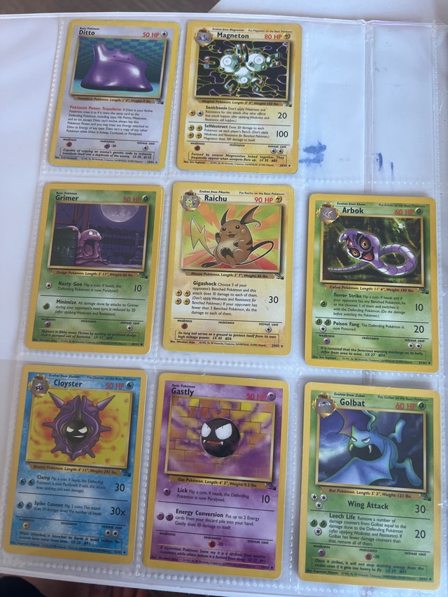 Fossil Pokemon Card Collection NEAR MINT NM
