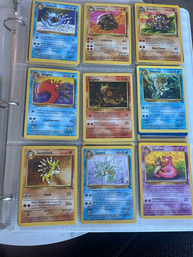 Fossil Pokemon Card Collection NEAR MINT NM - photo 2