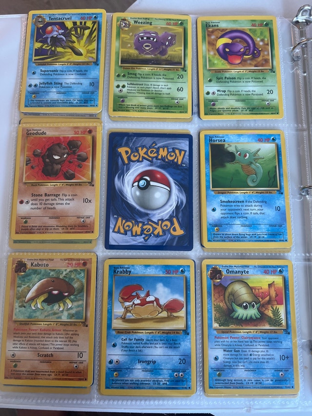 Fossil Pokemon Card Collection NEAR MINT NM - photo 3