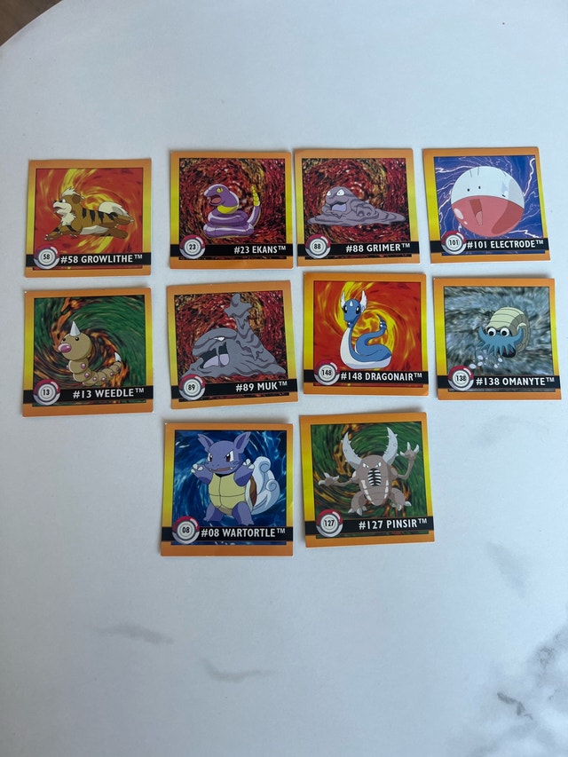Pokémon Trading Card Game Collectible Stickers