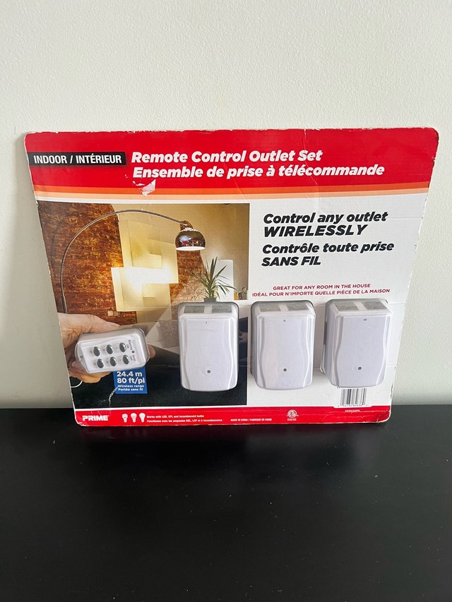 Prime Remote Control Outlet Set outdoors