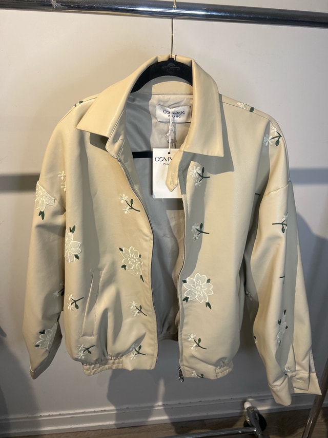 Common Zhang Floral leather Jacket - photo 3