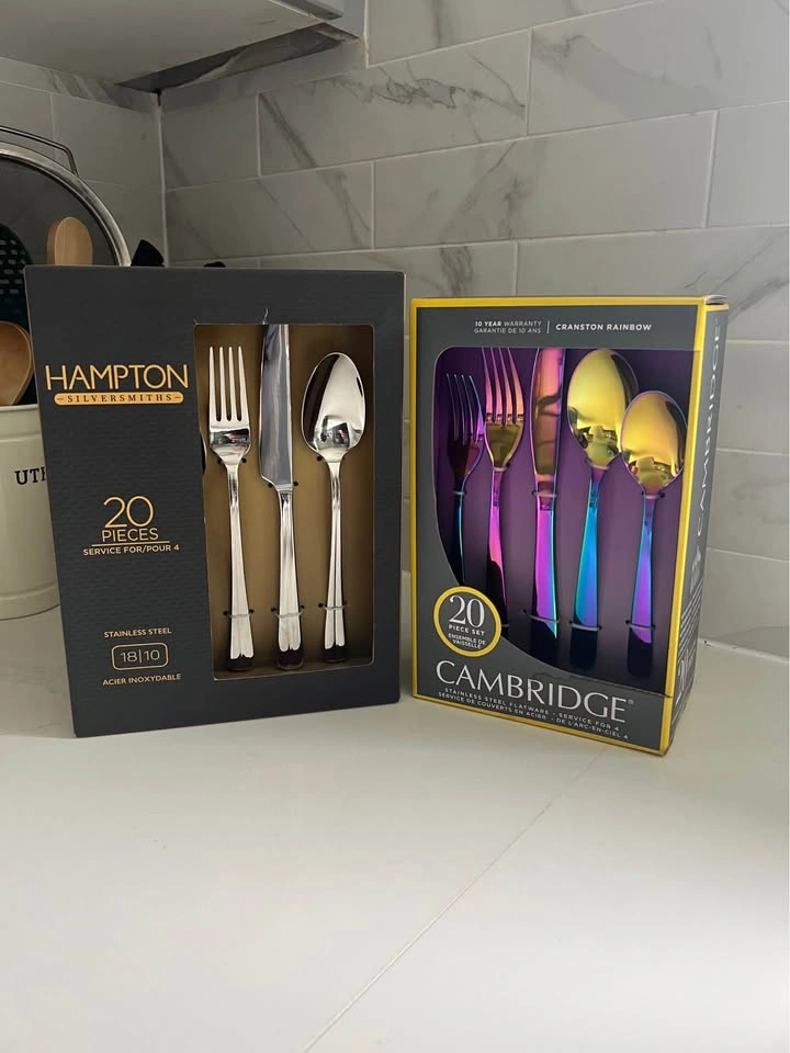 New 20 Piece Stainless Steel Cutlery Sets – $25 Each - photo 2
