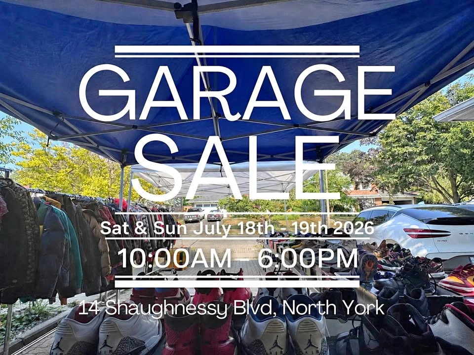 HUGE GARAGE SALE – JULY 18–19!
