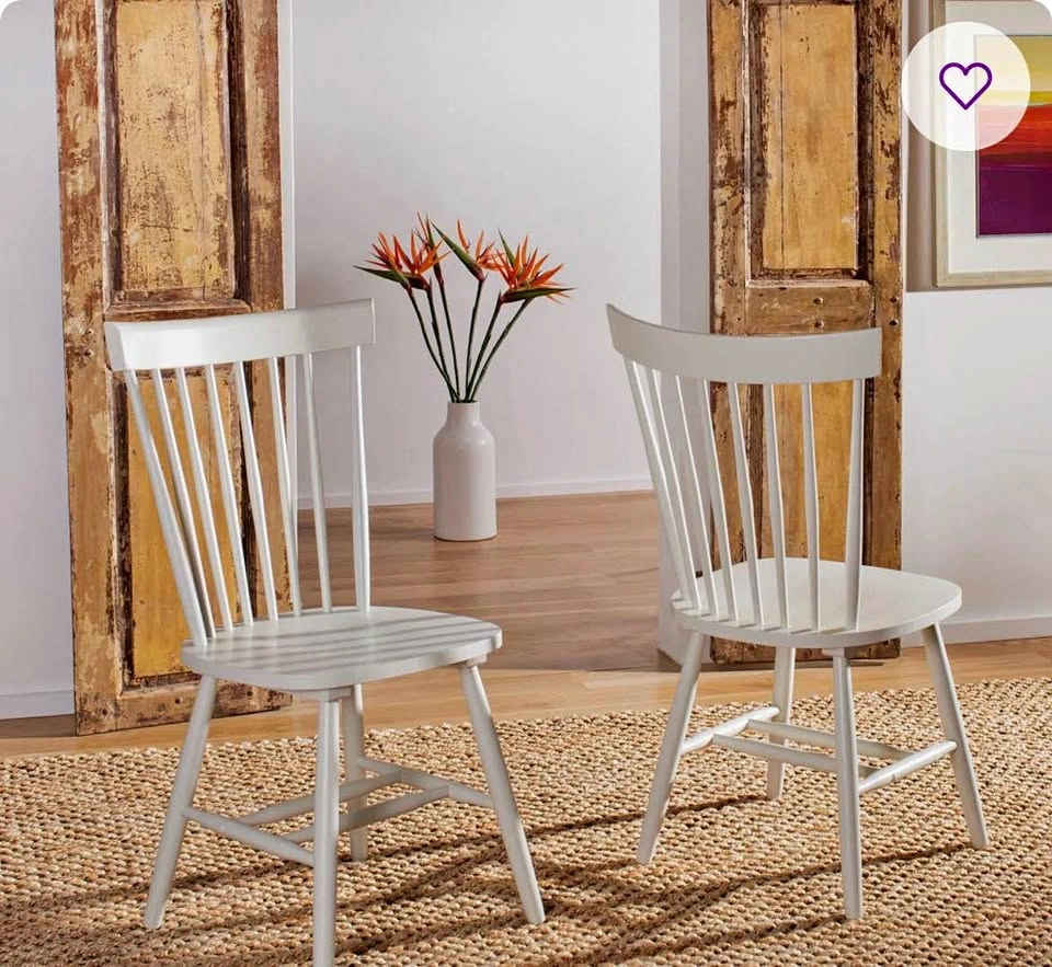 Brand new dinning chairs (set of 2) off white