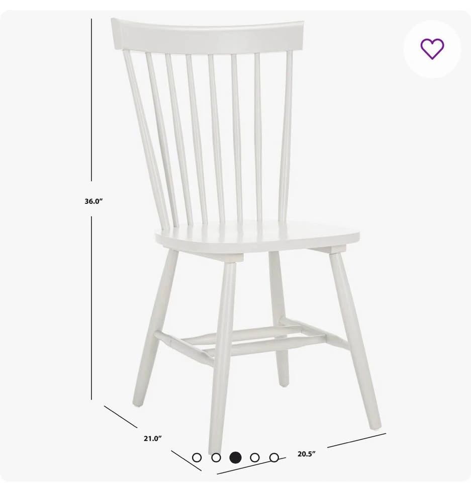 Brand new dinning chairs (set of 2) off white - photo 3