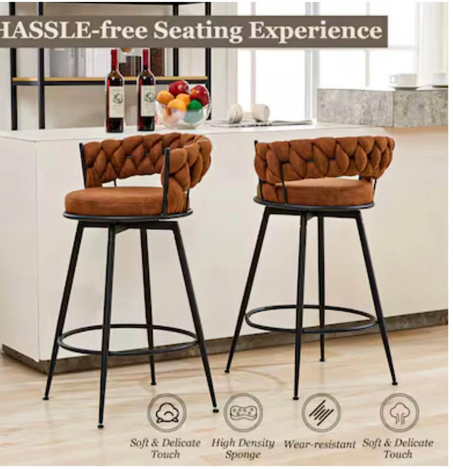 DYHOME swivel bar chairs (set of 2)