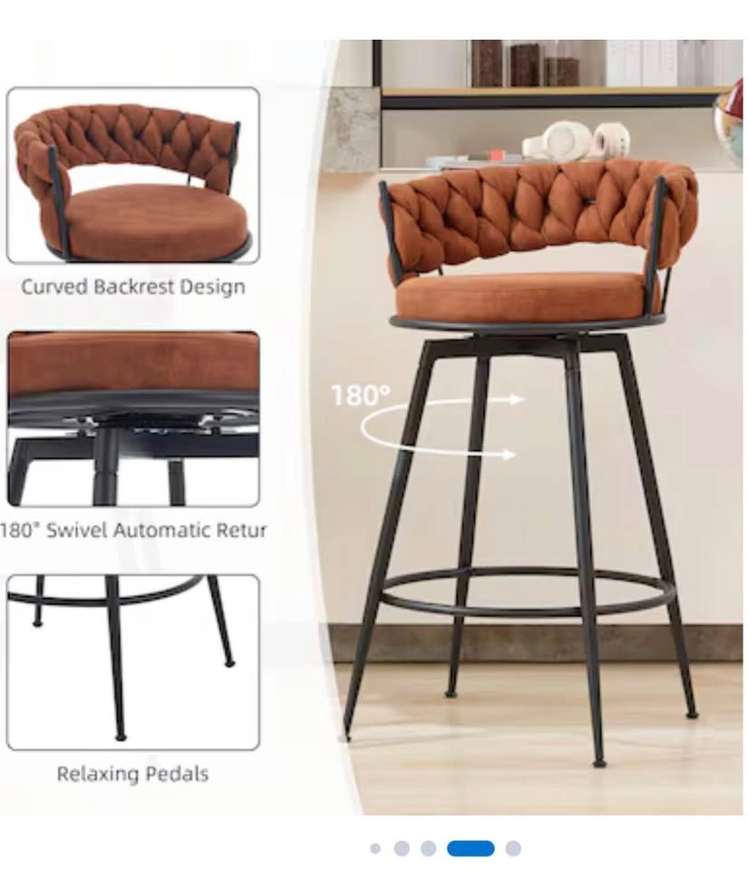 DYHOME swivel bar chairs (set of 2) - photo 4