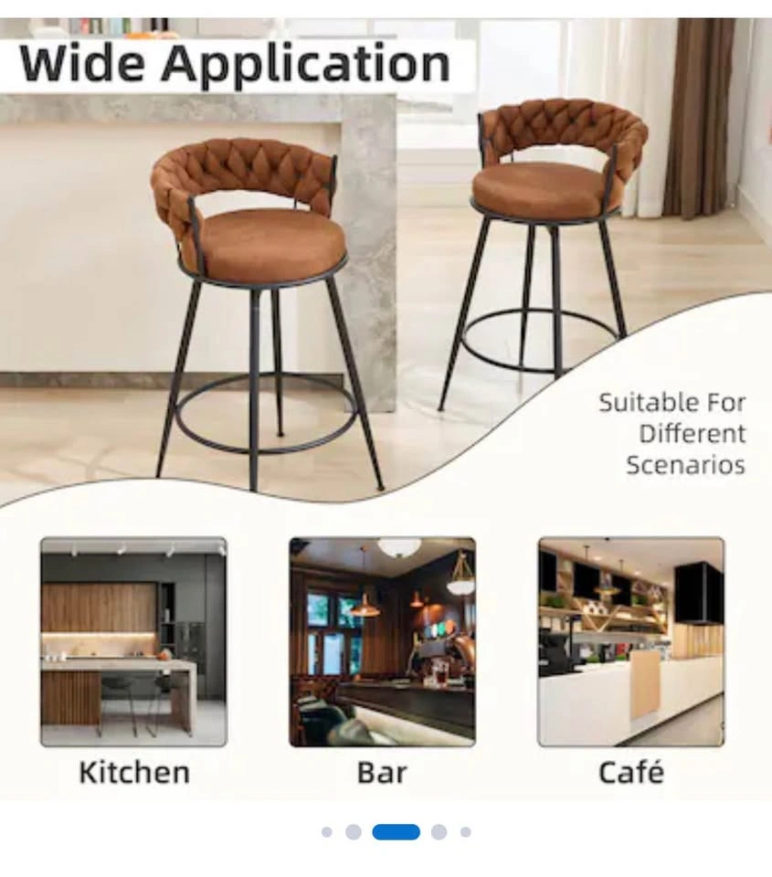 DYHOME swivel bar chairs (set of 2) - photo 5