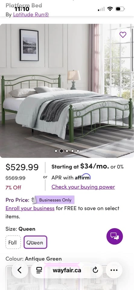 Brand new Metal bed frame full size/ double - photo 3