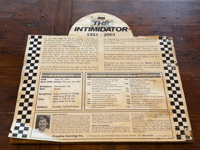 Dale Earnhardt Wooden Plaque - photo 2