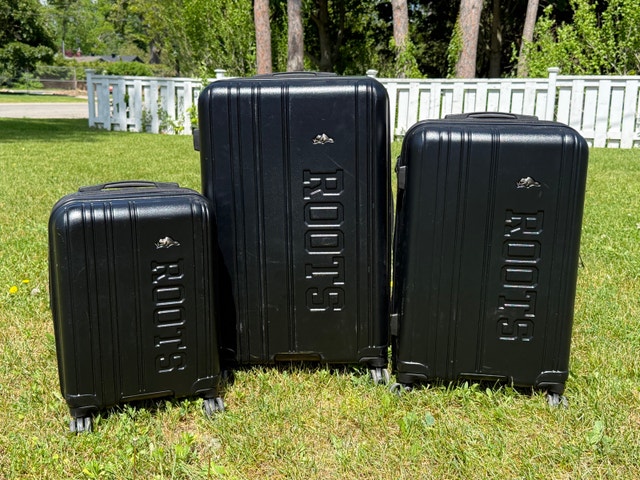 Roots Black Luggage Set