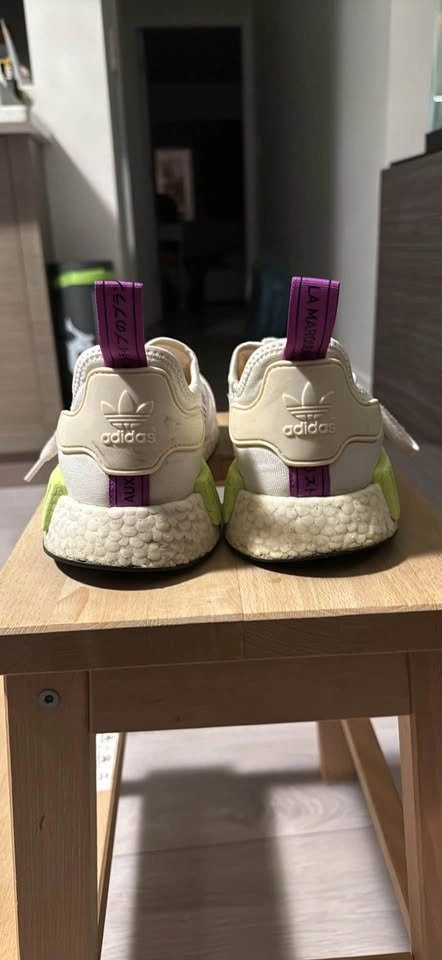 Adidas NMD R1 Chalk White - Semi Solar Yellow - photo 4