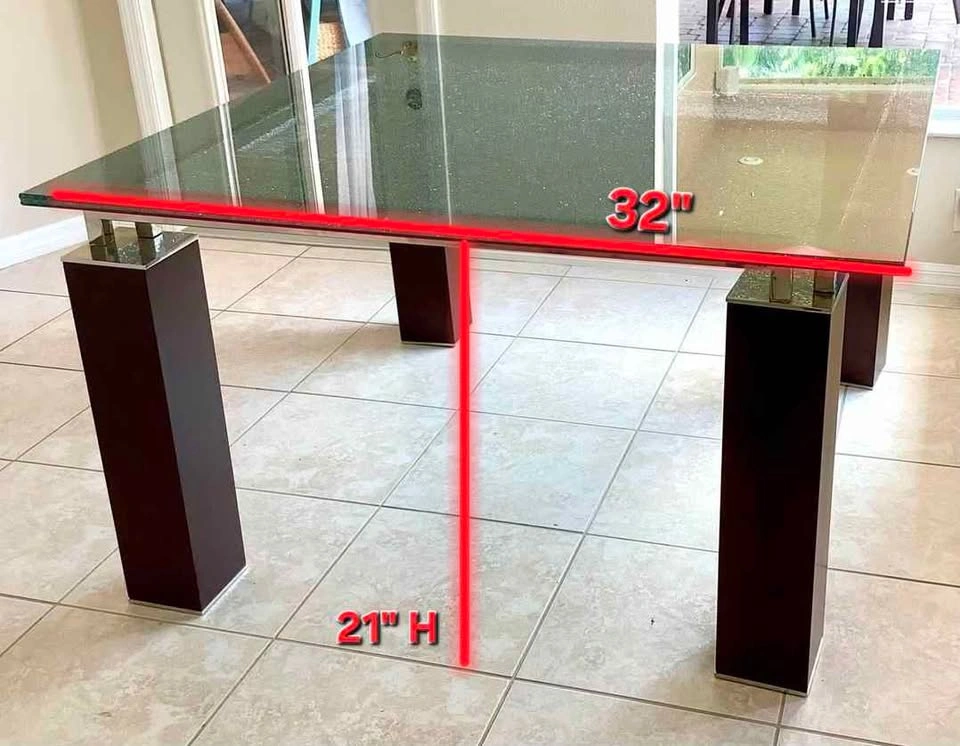 Modern Glass Top Coffee Table with Dark Metal Legs - photo 3
