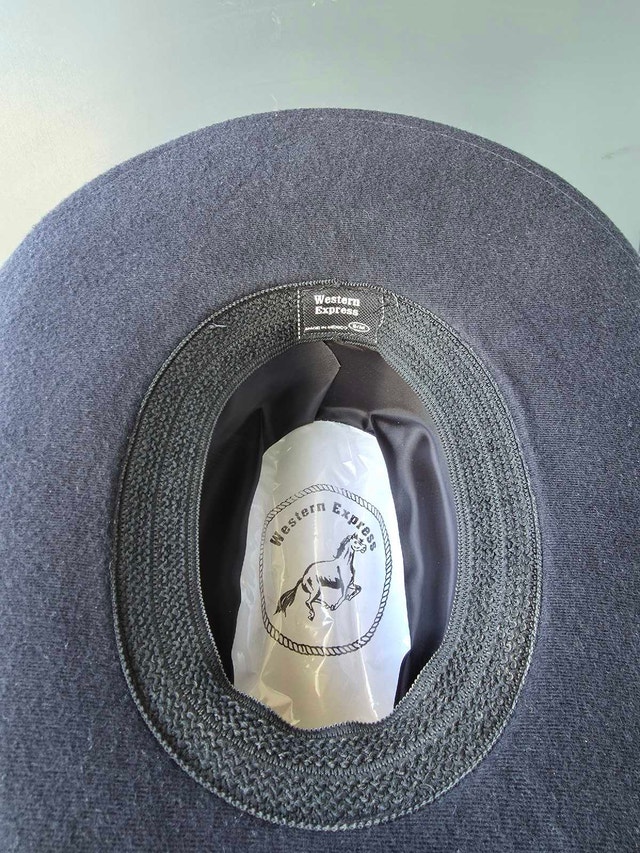 Black Cowboy hat size S/M - photo 3