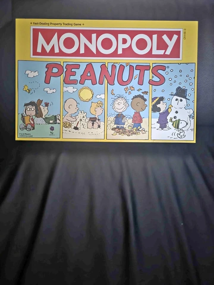 Monopoly Peanuts Board Game Collectable Game Pieces Factory Seal