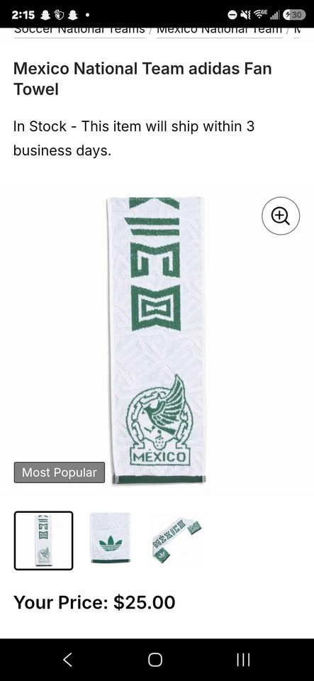 Adidas Mexico Towel - photo 4