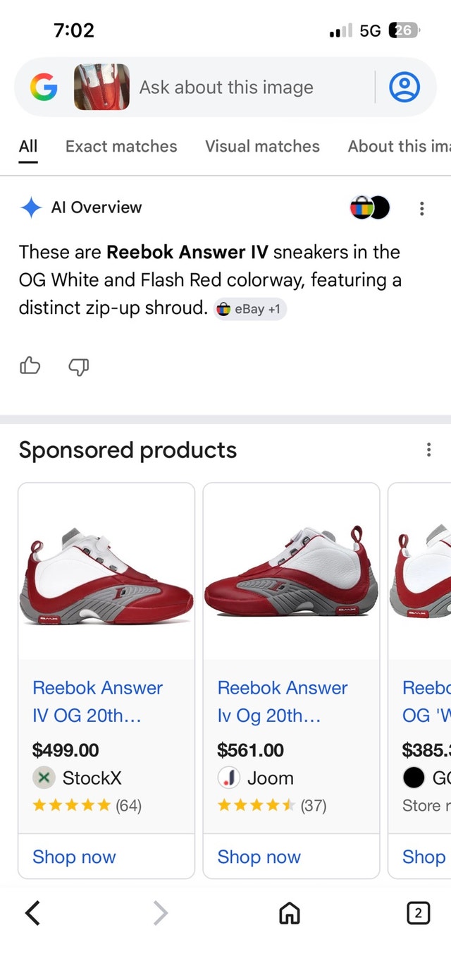Reebok Answer IV sneakers