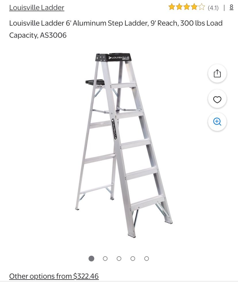 Louisville 6 Ft Painters/ Carpenters Ladder EXCELLENT CONDITION