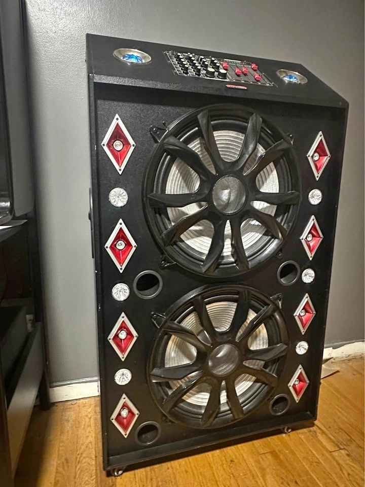 Max Power Dual 18" Professional DJ / Karaoke Speaker
