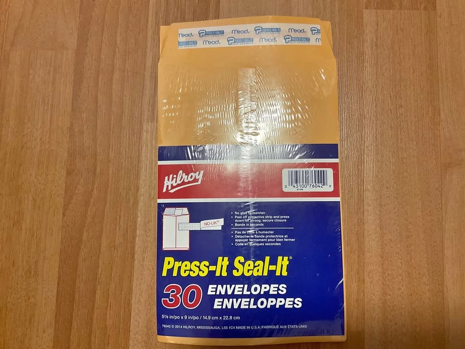 Hilroy 30-envelope pack