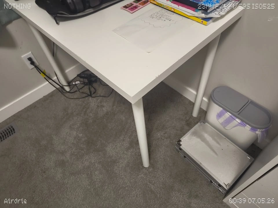 Desk Table, white, 100x60 cm (39 3/8x23 5/8 ") - photo 4