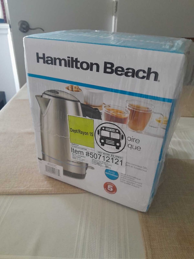 Hamilton Stainless Electric Kettle - New - photo 2