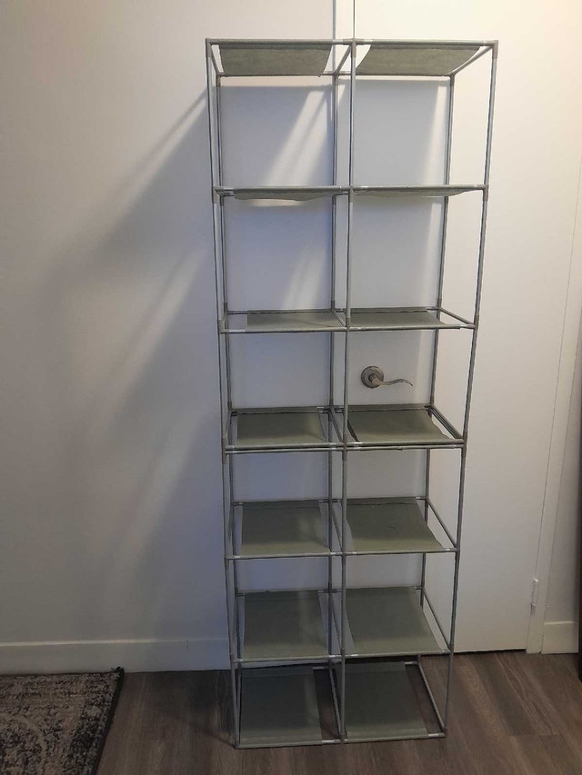 12-Shelf Metal Frame Storage Organizer