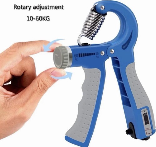 Hand Grip Strengthener Gripper 10-60KG Adjustable w/ Counter - photo 2