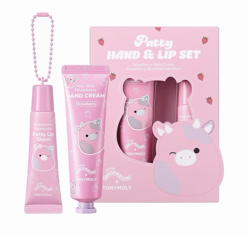 TONYMOLY X Squishmallows Patty Hand Cream & Lip Gloss Set