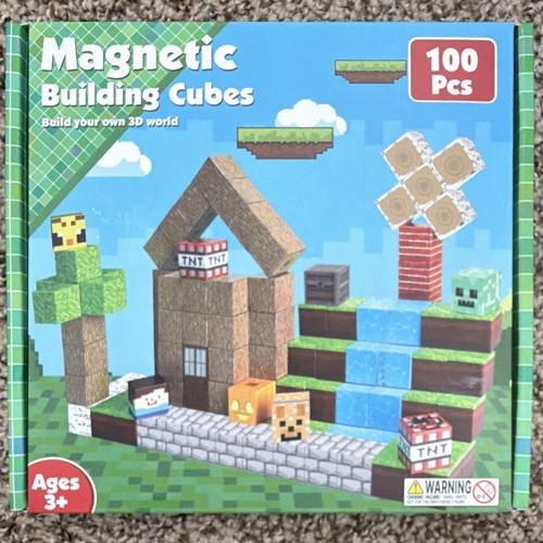 Magnetic Building Cubes 100-Piece Minecraft Magnetic Building Se - photo 2